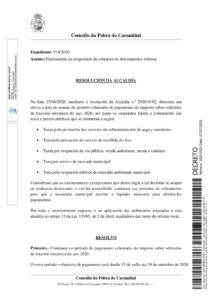 Vólvense abri-los prazos de pagamento das taxas e prezos públicos ...