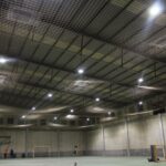Efectuada a instalación de luminarias LED no polideportivo da Tomada